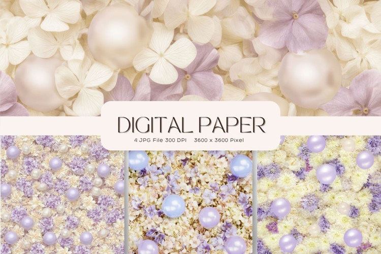 Flower Background Digital Paper Wallpaper Backdrop_46
