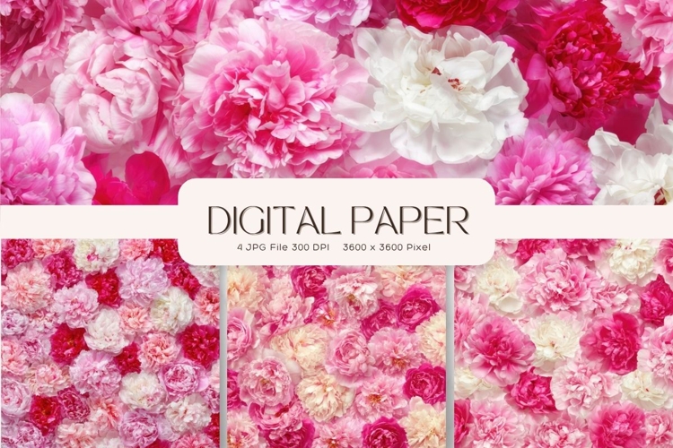 Flower Background Digital Paper Wallpaper Backdrop_66