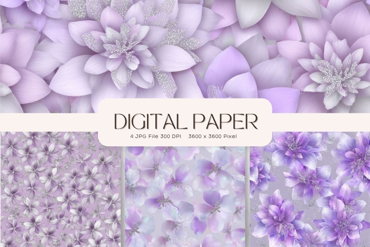 Flower Background Digital Paper Wallpaper Backdrop_10