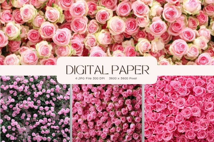 Flower Background Digital Paper Wallpaper Backdrop_38