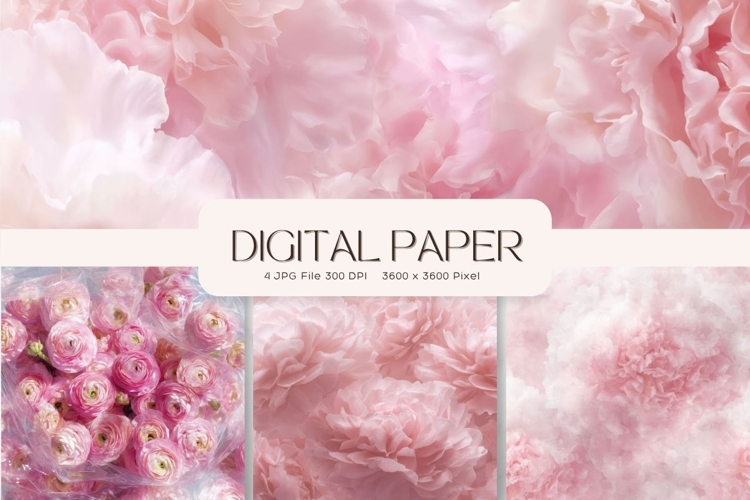 Flower Background Digital Paper Wallpaper Backdrop_32