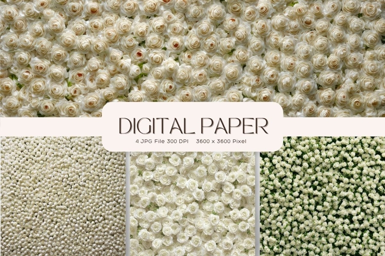 Flower Background Digital Paper Wallpaper Backdrop_29