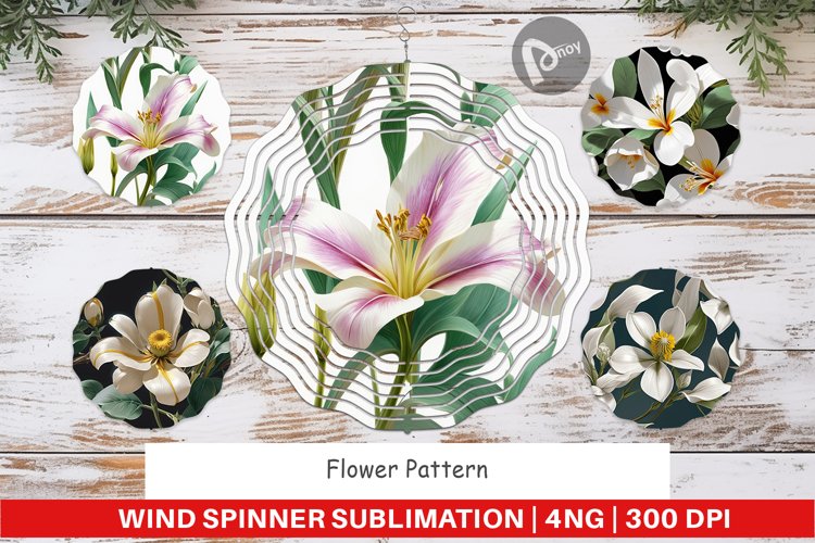 Wind Spinner Flower Pattern