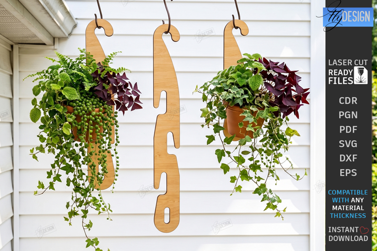 Flower Pot Hanger Laser Cut | Plant Hanger | Flower Holder