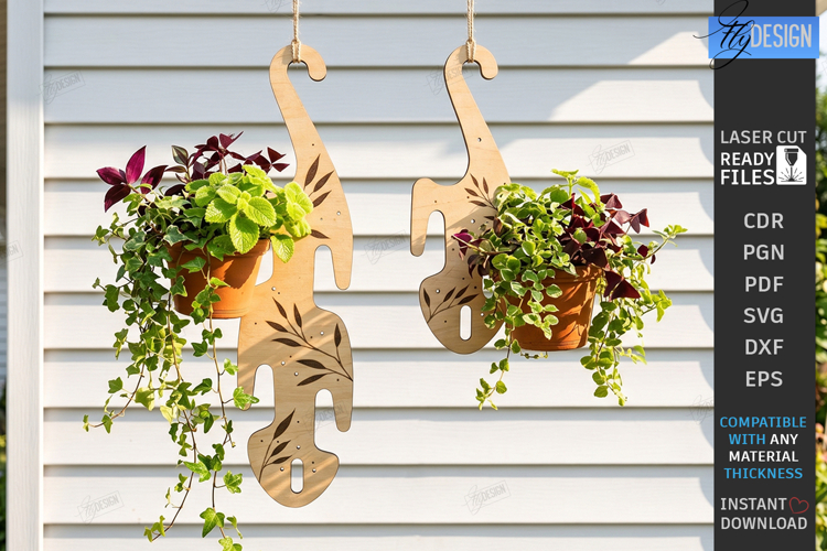 Flower Pot Hanger Laser Cut | Plant Hanger | Flower Holder