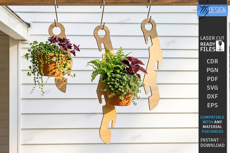 Flower Pot Hanger Laser Cut | Plant Hanger | Flower Holder
