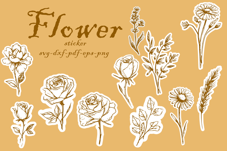 Flower Sticker