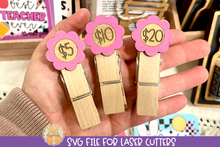 Craft Show Price Clothespins | Vendor Market Designs