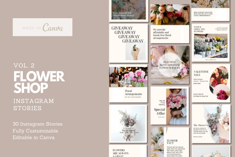 Flower Shop Instagram Template (2168022)