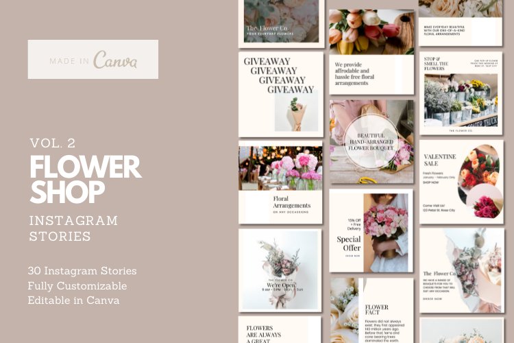 Flower Shop Instagram Template