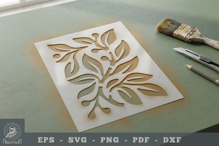Flower Stencil Template 10 example image 1