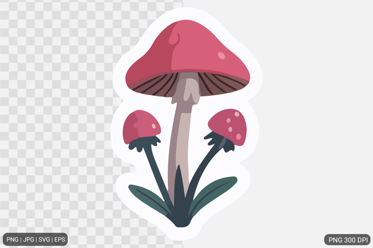 Cute Flower Sticker Design SVG PNG