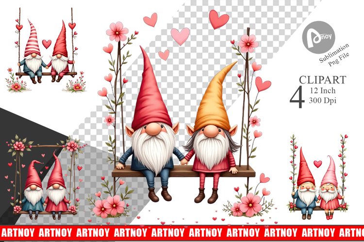 Valentine Gnome Png Image 2