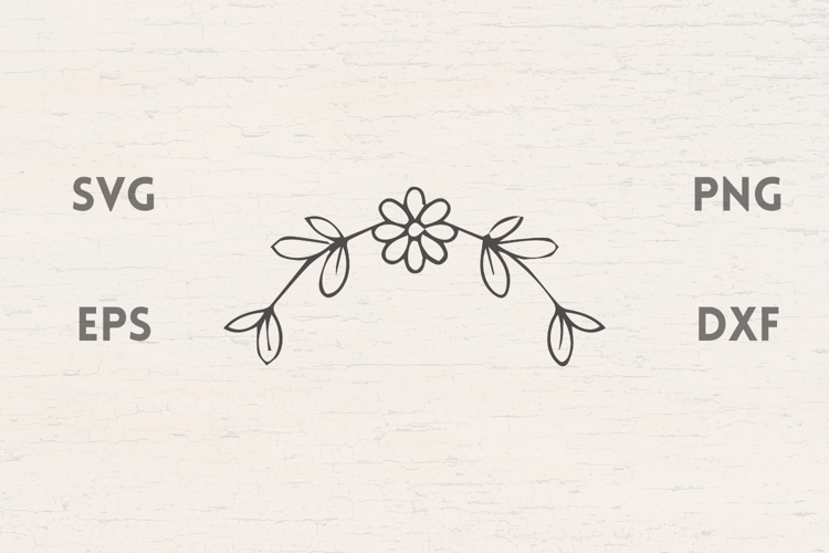 Floral Frame Svg  Image 4