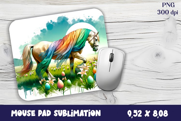 Mouse Pad | Farm animal sublimation - Easter Animal - hors example image 1