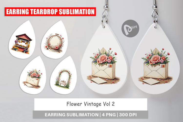Earring Vintage Flowers