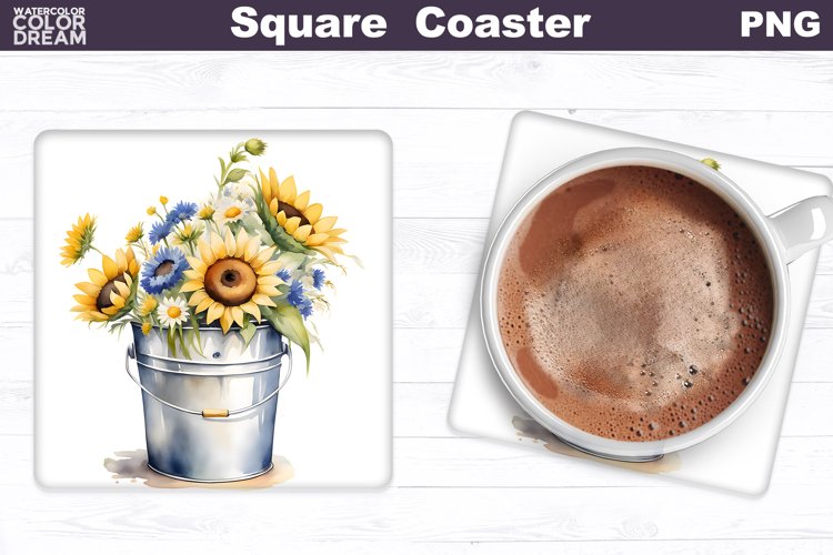 Watercolor Sunflower Clipart Image 11