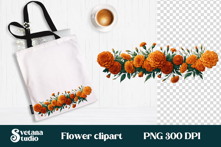 Marigolds Clipart Image 19