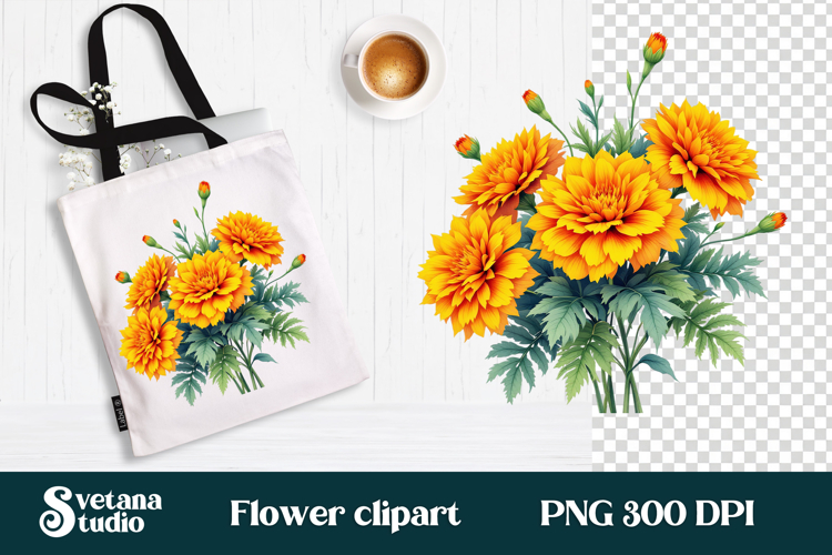Marigolds Clipart Image 20