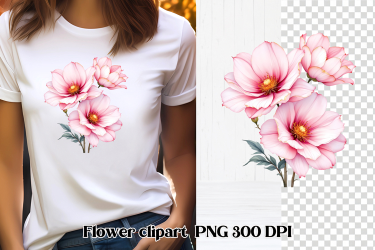 Pink Flower Png Image 15