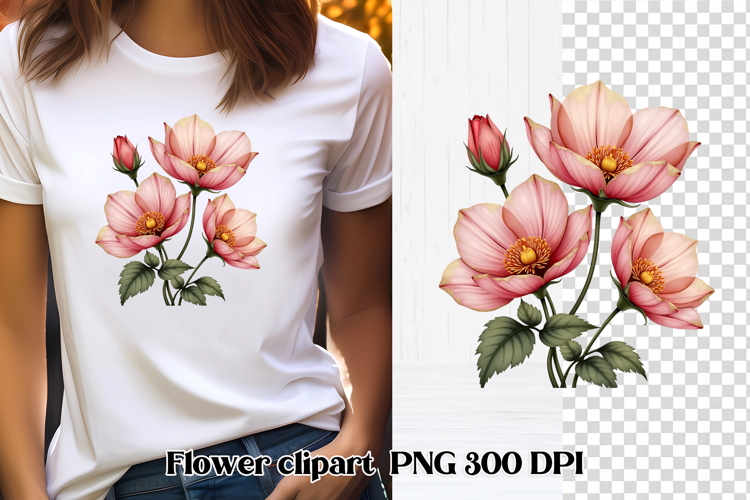 Pink Flower Png Image 13