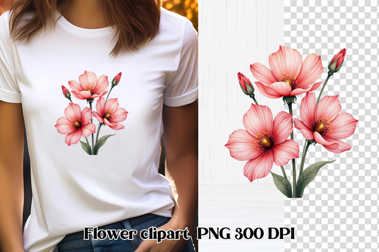 Pink Flower Png Image 3