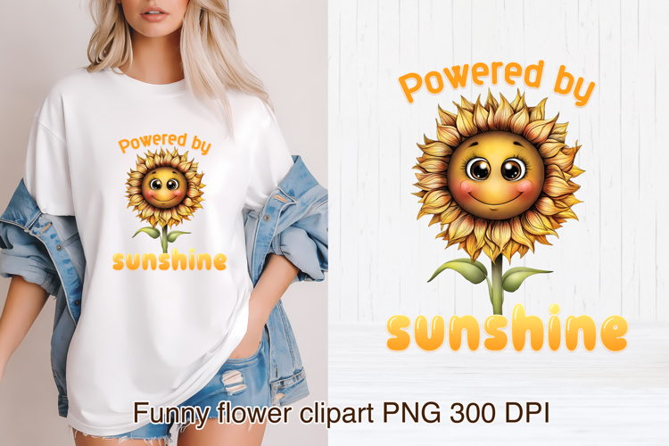 Groovy flower PNG clipart | Whimsical floral sublimation