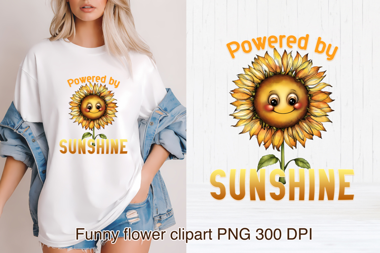 Groovy flower PNG clipart | Whimsical floral sublimation