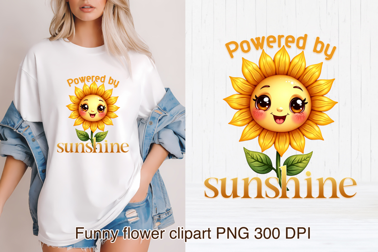 Groovy flower PNG clipart | Whimsical floral sublimation