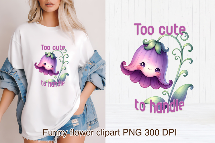 Groovy flower PNG clipart | Whimsical floral sublimation