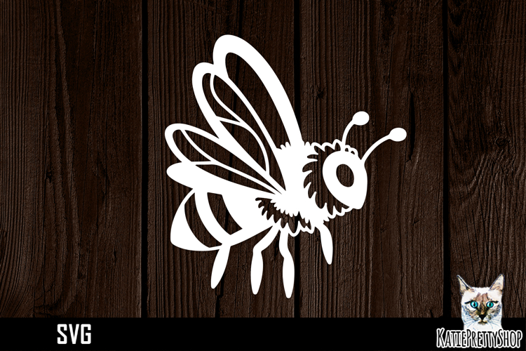 Papercut bee SVG cut file