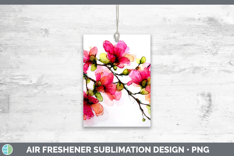 GorgeousFlowers 01 Alcohol Ink Air Freshener design.