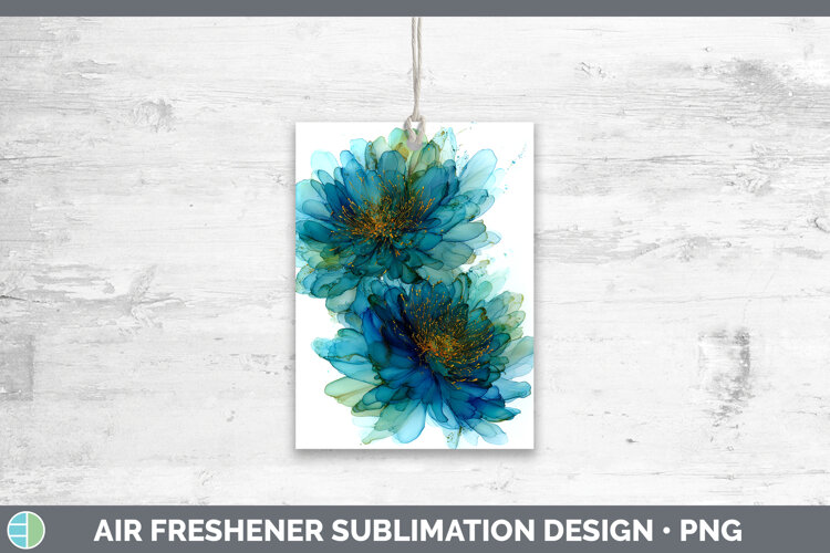 GorgeousFlowers 01 Alcohol Ink Air Freshener design.