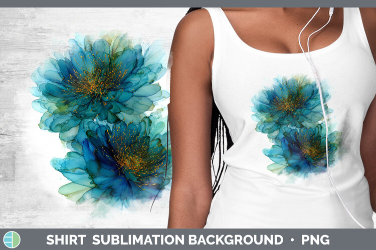 GorgeousFlowers 01 Alcohol Ink Shirt design.