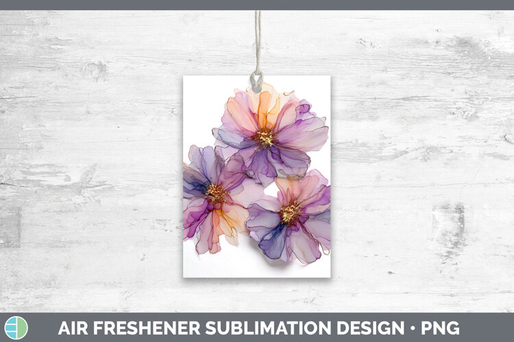GorgeousFlowers 01 Alcohol Ink Air Freshener design.