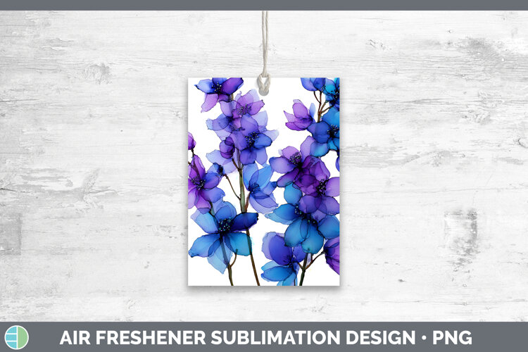 GorgeousFlowers 01 Alcohol Ink Air Freshener design.