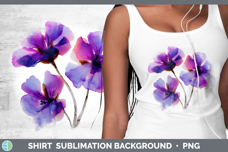 GorgeousFlowers 01 Alcohol Ink Shirt design.