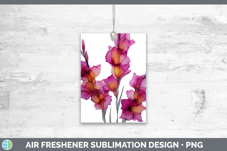 GorgeousFlowers 01 Alcohol Ink Air Freshener design.
