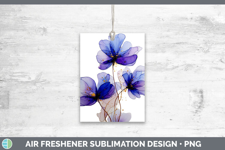 GorgeousFlowers 01 Alcohol Ink Air Freshener design.