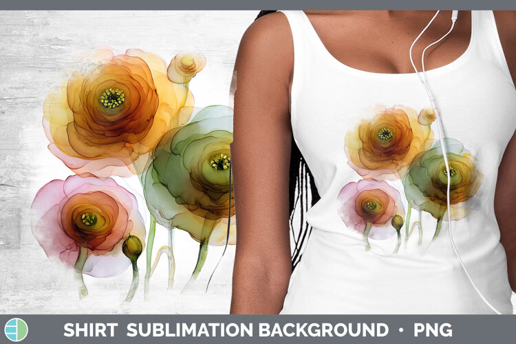 GorgeousFlowers 01 Alcohol Ink Shirt design.