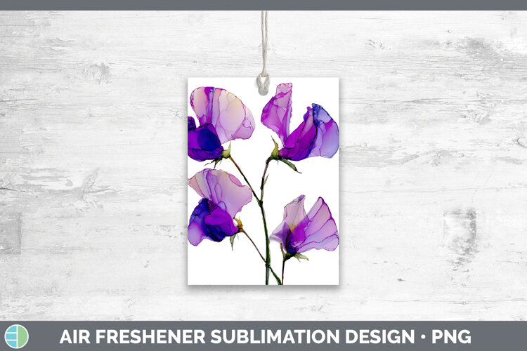 GorgeousFlowers 01 Alcohol Ink Air Freshener design.