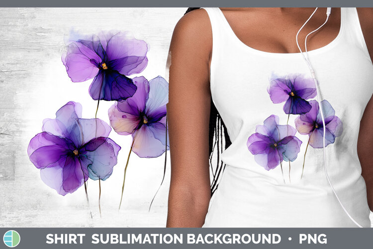 GorgeousFlowers 01 Alcohol Ink Shirt design.