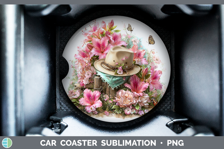 Flowers 01 Bandana Summer Azalea Car Coaster Sublimation De