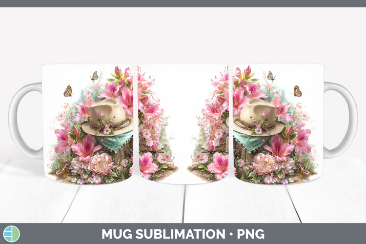 GorgeousFlowers 01 Bandana Summer Mug Wrap design.