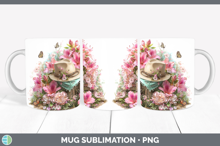 Flowers 01 Bandana Summer Azalea Mug Wrap Sublimation Coffee