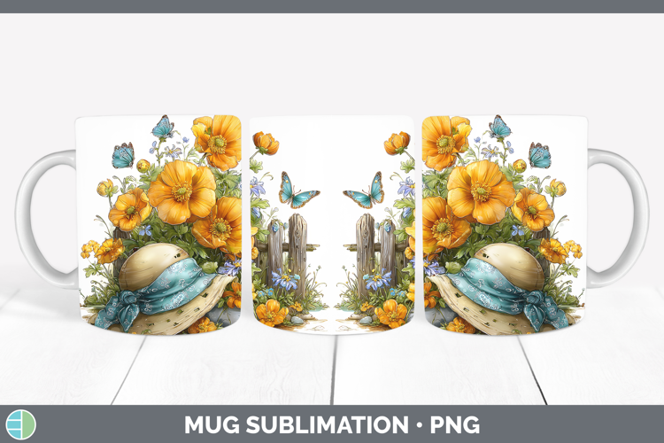 Flowers 01 Bandana Summer Buttercup Mug Wrap Sublimation Cof