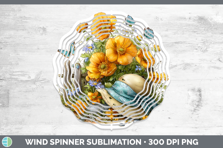 Flowers 01 Bandana Summer Buttercup Wind Spinner Sublimation