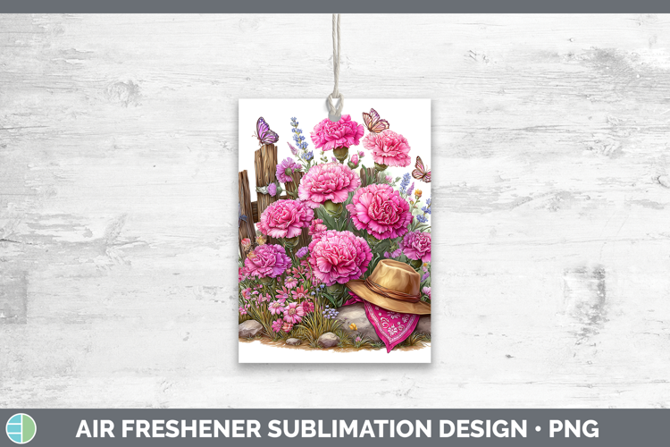Flowers 01 Bandana Summer Carnation Air Freshener Sublimatio