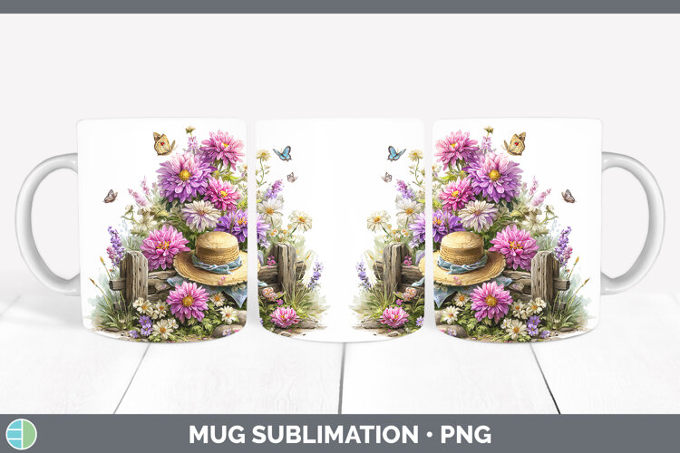 GorgeousFlowers 01 Bandana Summer Mug Wrap design.
