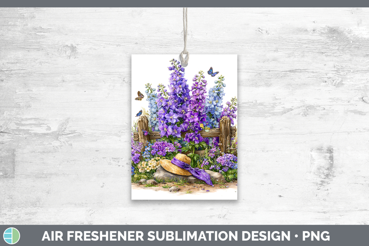 Flowers 01 Bandana Summer Delphinium Air Freshener Sublimati
